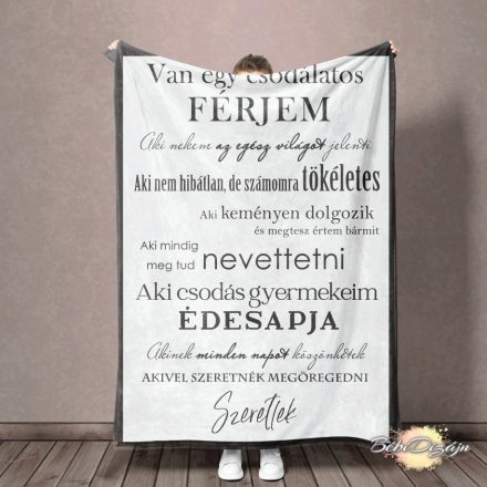 Felnőtt takaró- Csodálatos férj